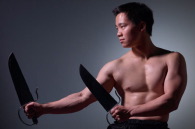 man with sword